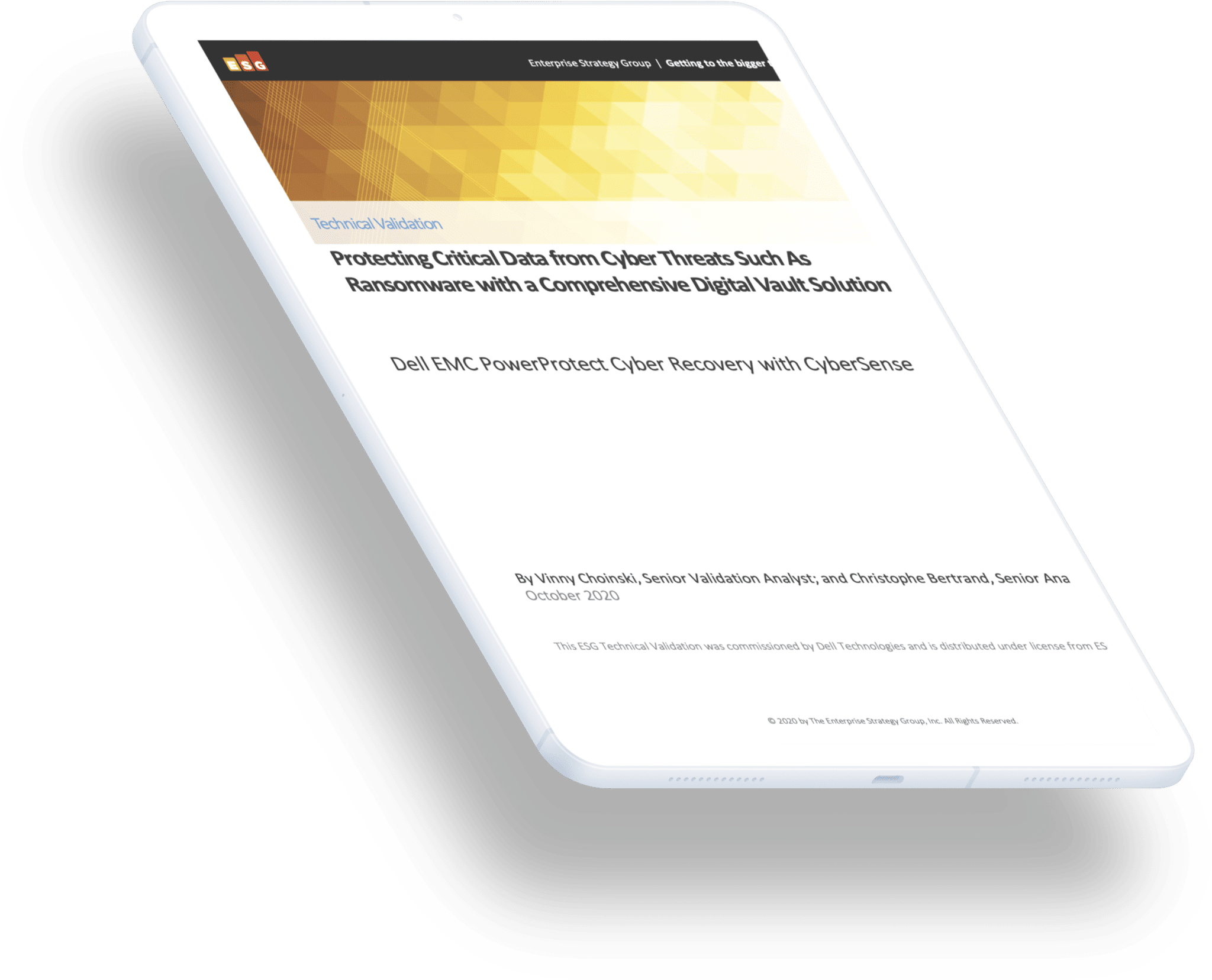 Dell PowerProtect Cyber Recovery Performance Technologies